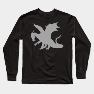 Grey dragon Long Sleeve T-Shirt